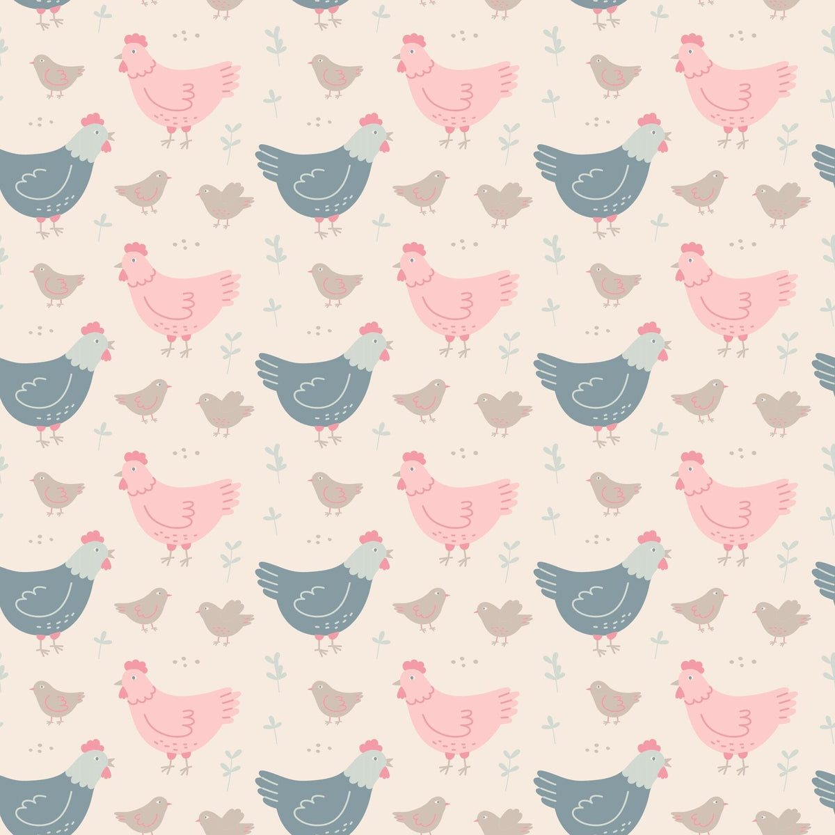Pink Farm Hens Bamboo Ruffle Romper