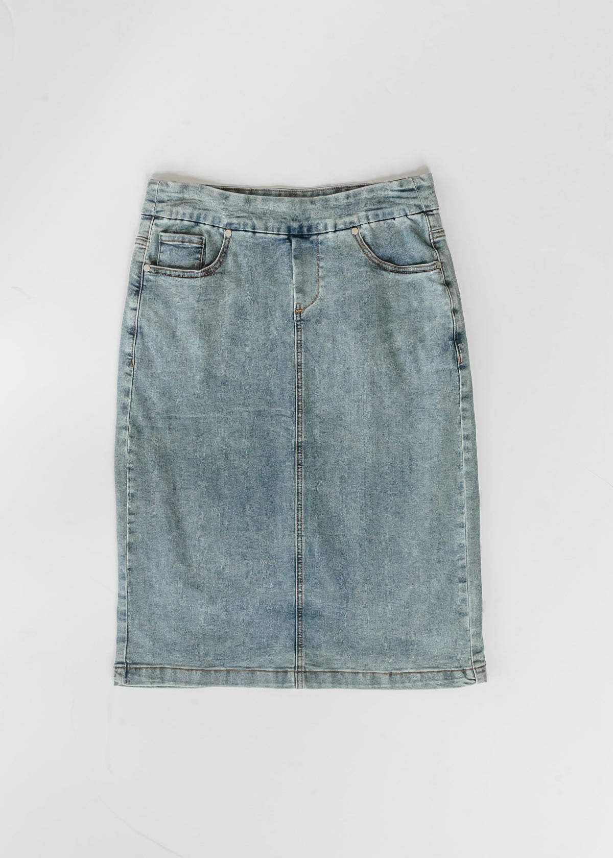 Falda vaquera midi Sandra Classic Wash