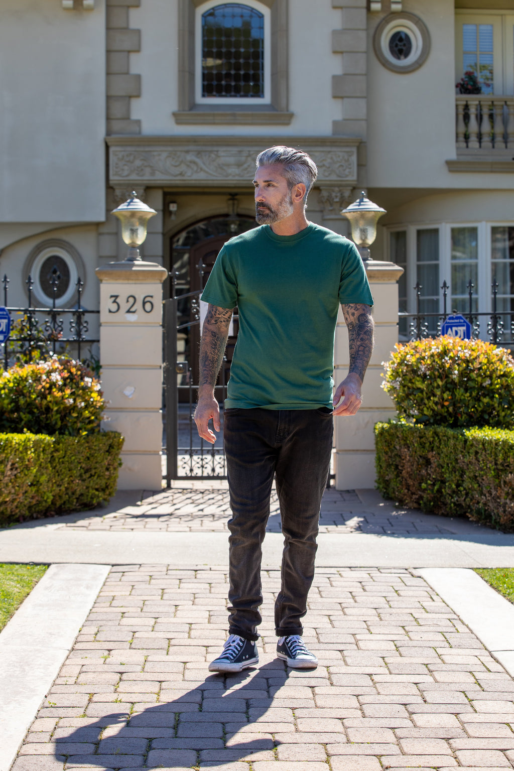 Men's short-sleeved bamboo t-shirt - classic fit