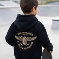 THE WINGED MECHANIC HOODIE - RECYCLED BLACK