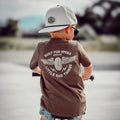THE WINGED MECHANIC TEE - BROWN