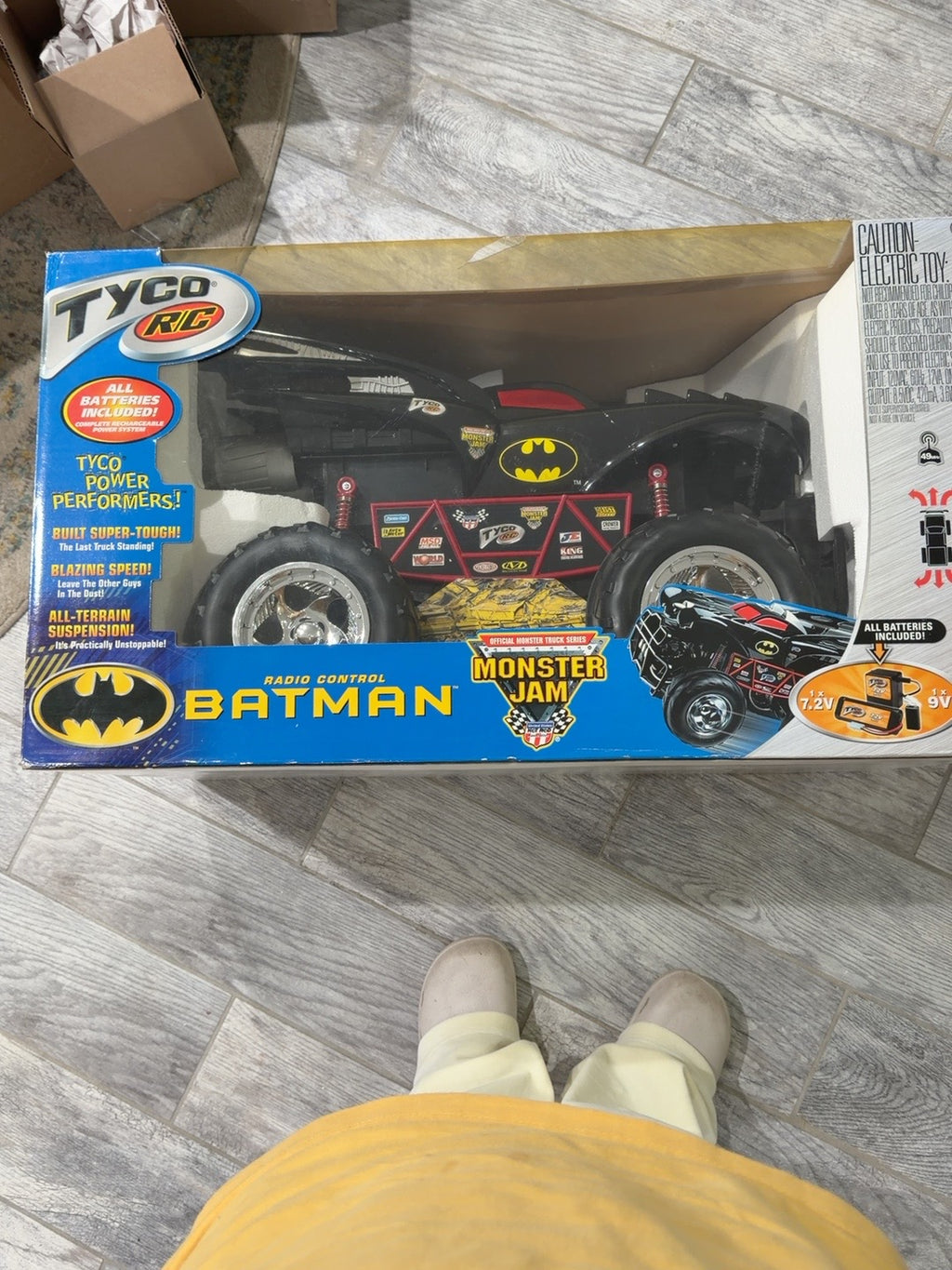Tyco RC Monster Jam Batman truck in original box front