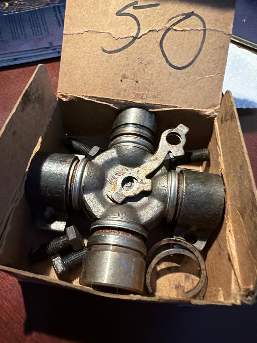 Universal joint kit 565988 inside original box with hardware